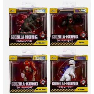 Godzilla X Kong The New Empire Kong Godzilla Skar King & Shimo Complete Set Of 4